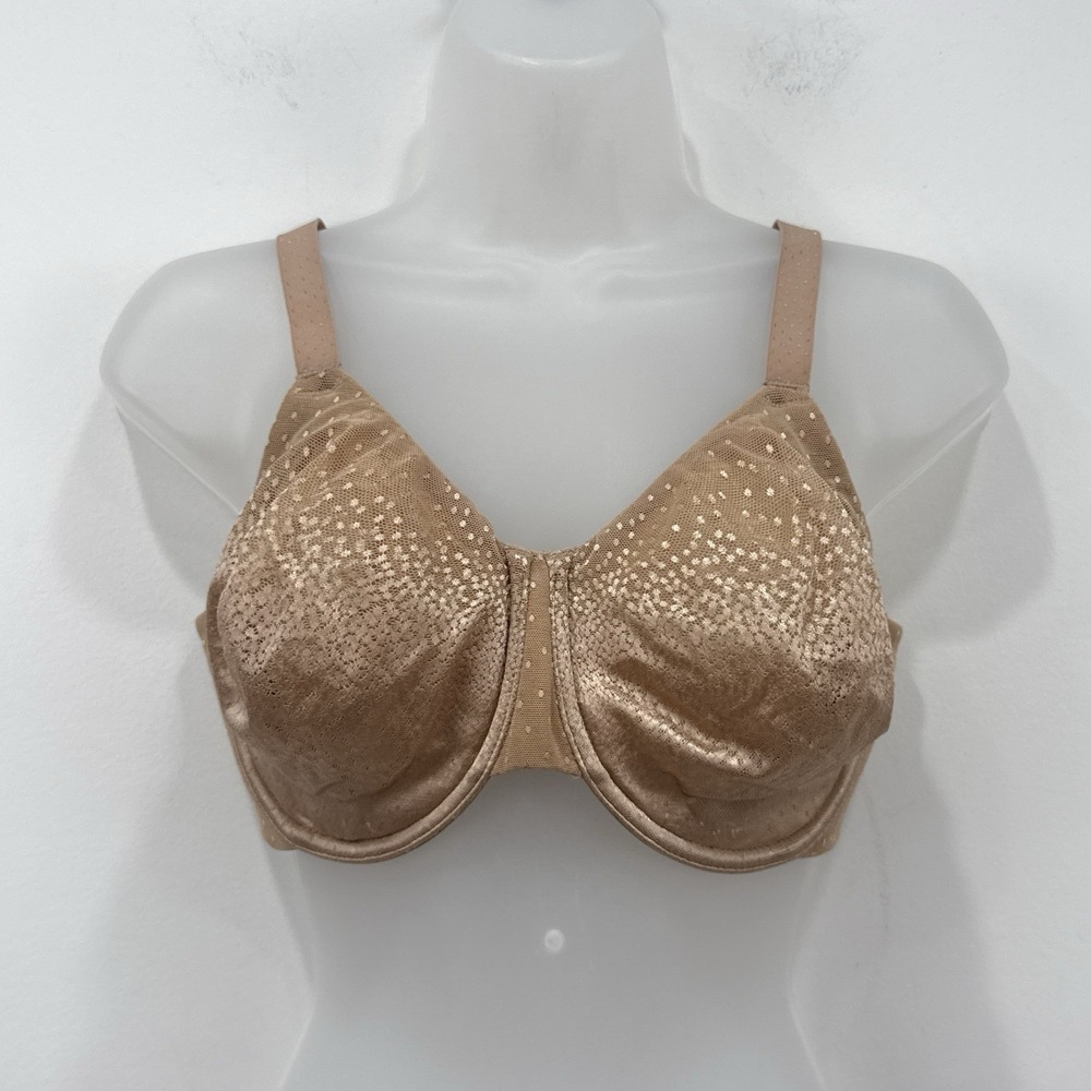 Wacoal Back Appeal Underwire Bra 34G Shimmer Polka Dot 855303 Unlined